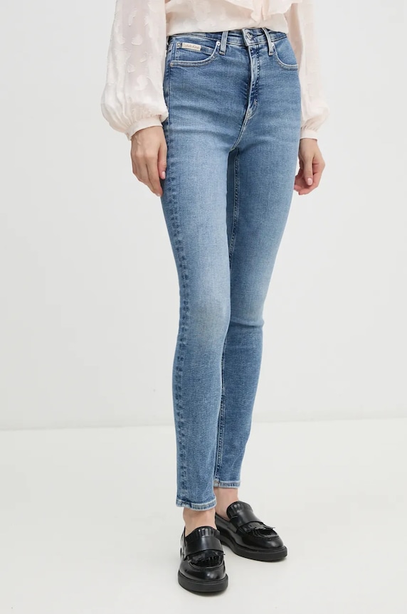 Rifle Calvin Klein Jeans Planet friendly modrá J20J225385