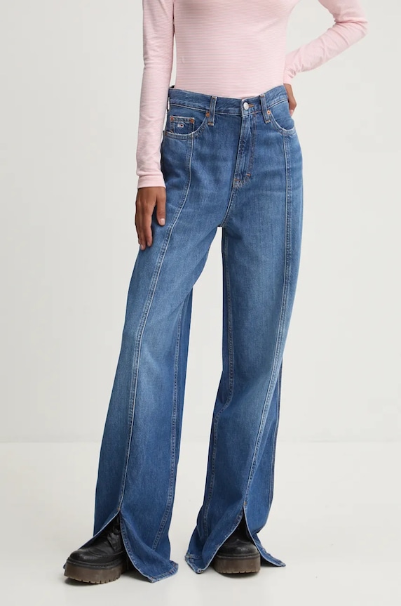 Traperice Tommy Jeans visoki plava DW0DW19609