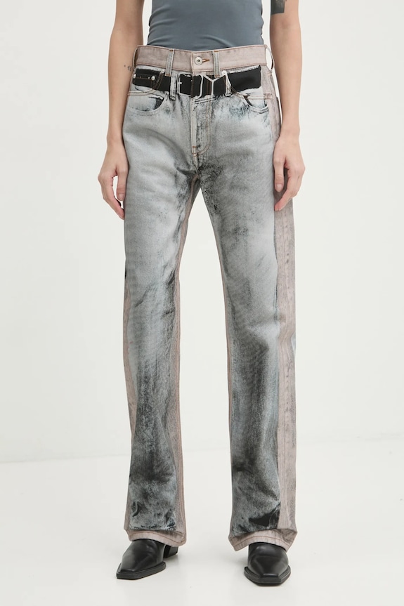 Джинси Y/Project YP TROMPE L'OEIL JEANS висока блакитний 207PA019