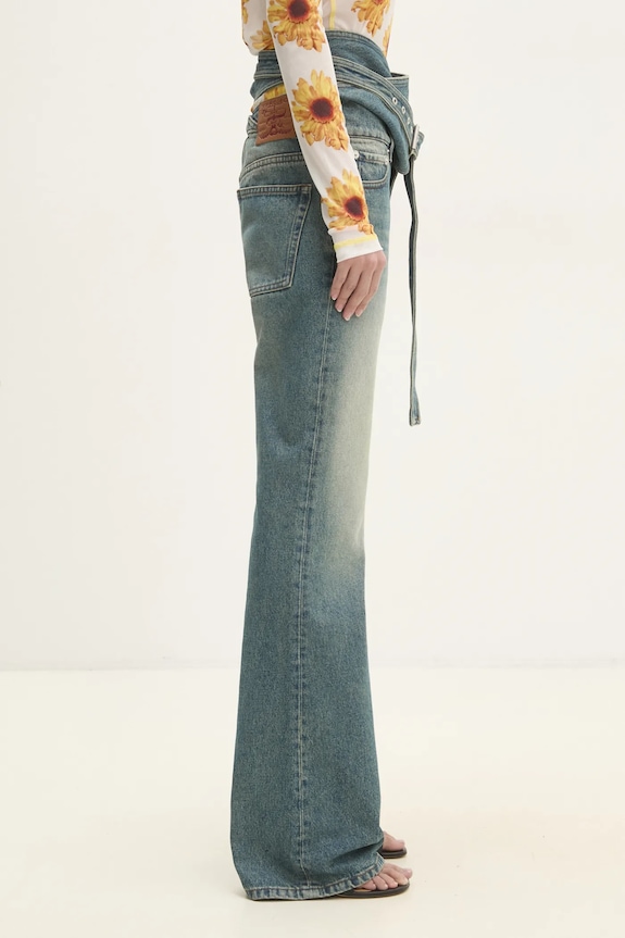 Τζιν παντελόνι Y/Project WRAP BELT JEANS 107PA006 μπλε AW24
