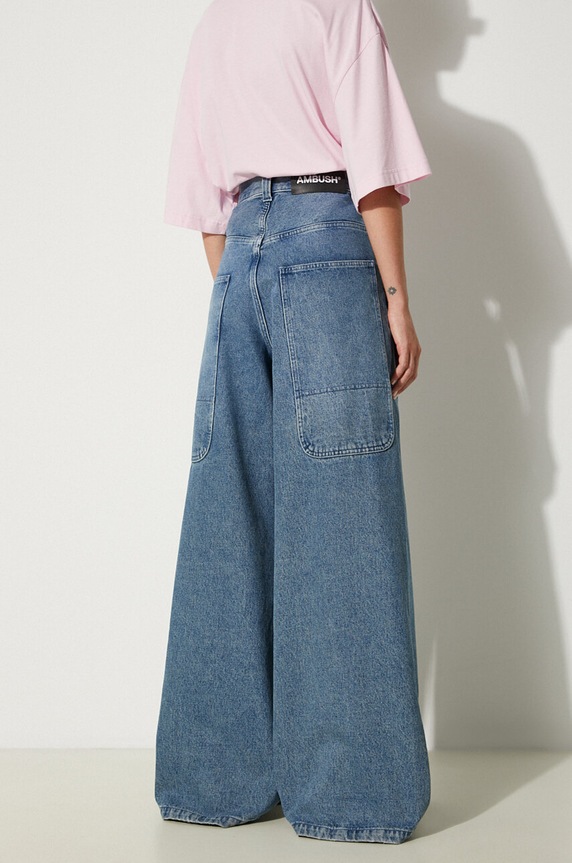 Odjeća Traperice AMBUSH Denim Baggy Pants BWYB004F24DEN0024000 plava