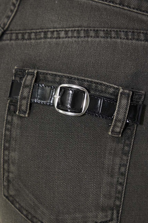 Traperice Coperni Wide Leg Denim Pants COPP95F2004 siva