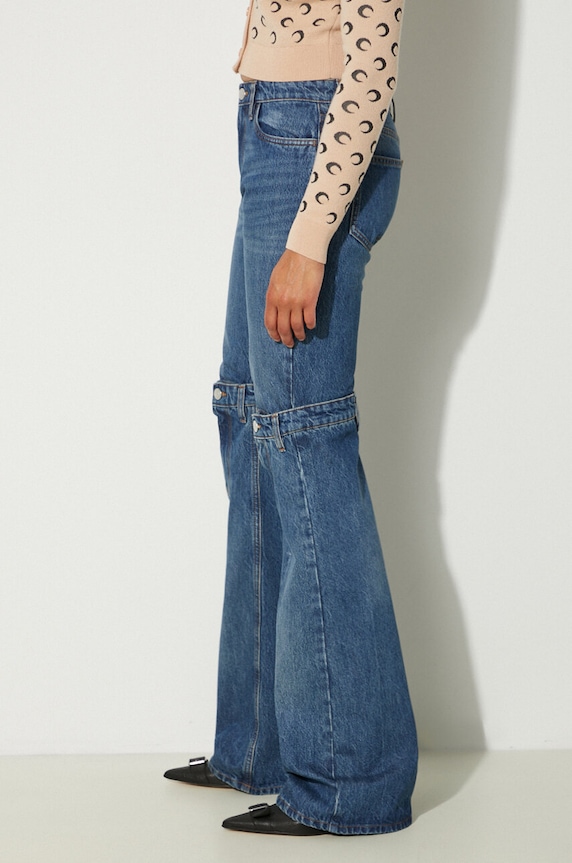 Rifle Coperni Open Knee Jeans modrá COPP55252