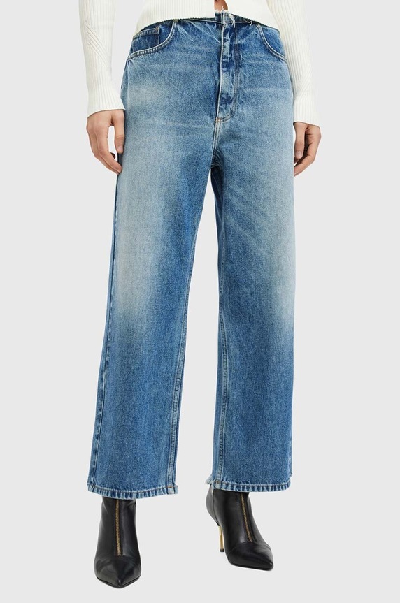 AllSaints jeansy BLAKE FRAY W009EB niebieski AW24