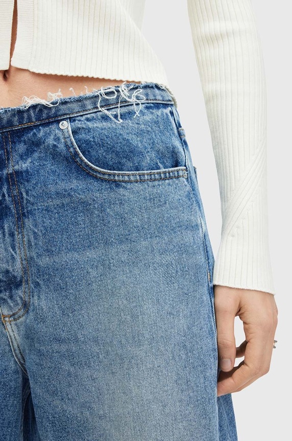 Odzież AllSaints jeansy BLAKE FRAY W009EB niebieski