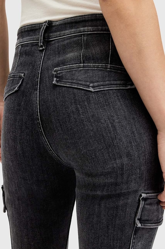 AllSaints jeansy DURAN czarny W014EB