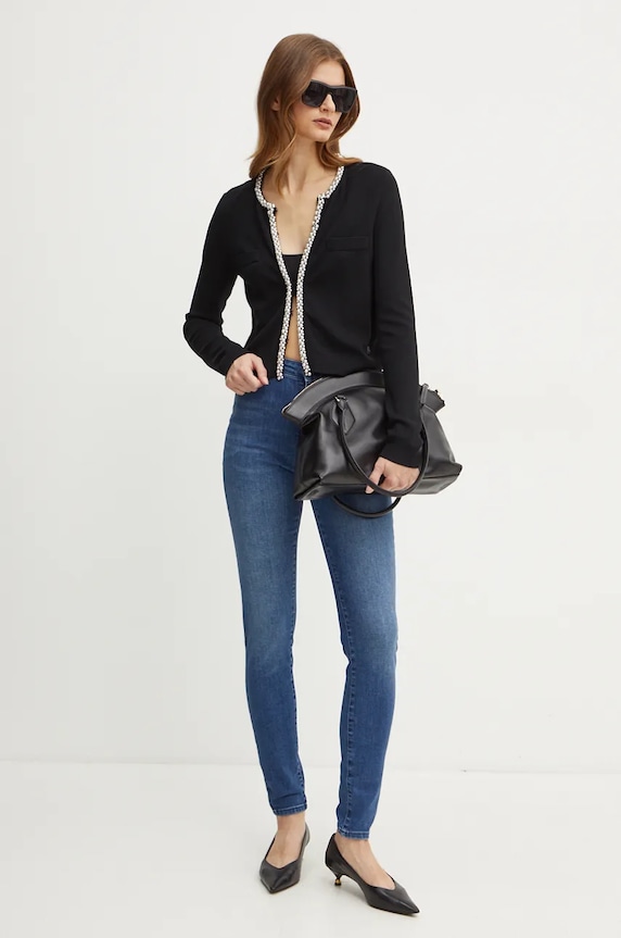Karl Lagerfeld jeansy 246W1107 niebieski AW24