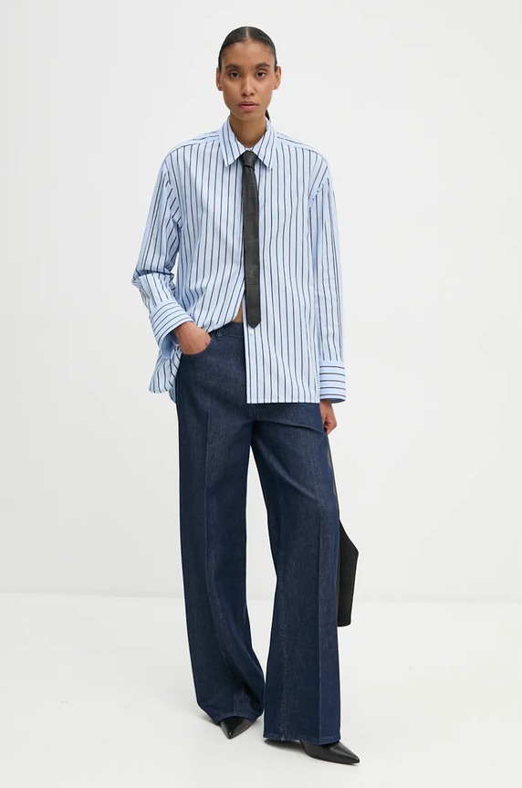 Theory jeansy O0504225 granatowy AW24