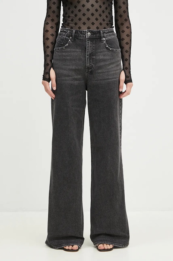 Дънки KSUBI Strider Stretch Lovestruck черен WPF24DJ022