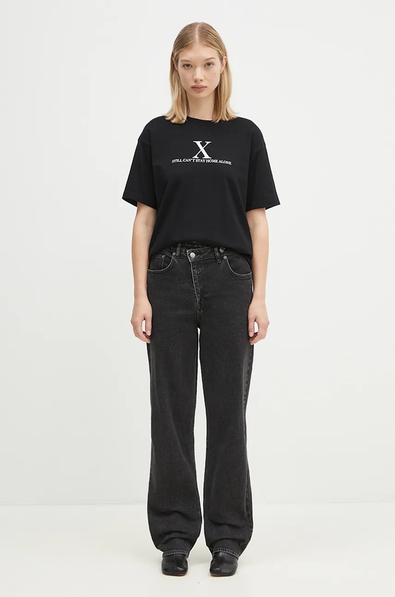 KSUBI jeansy Relax Jean Noir WPF24DJ034