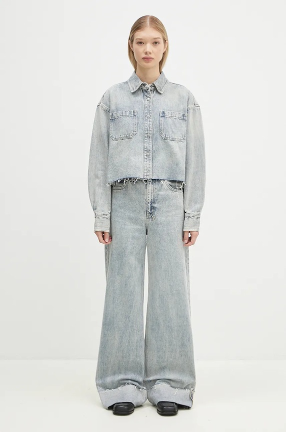 Джинси KSUBI Strider Worn Cuffed WPF24DJ023 блакитний