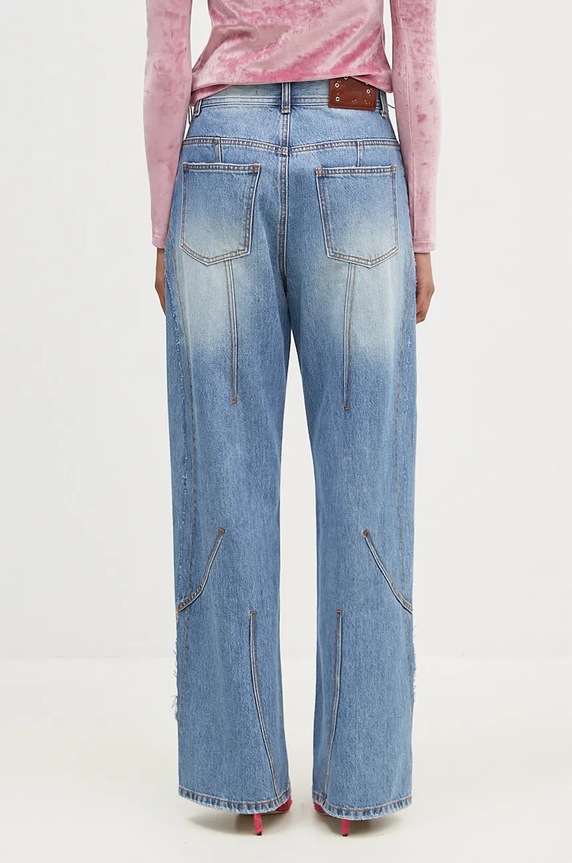 Abbigliamento Andersson Bell jeans Panel Carpenter Wide-Leg Jeans apa743m blu