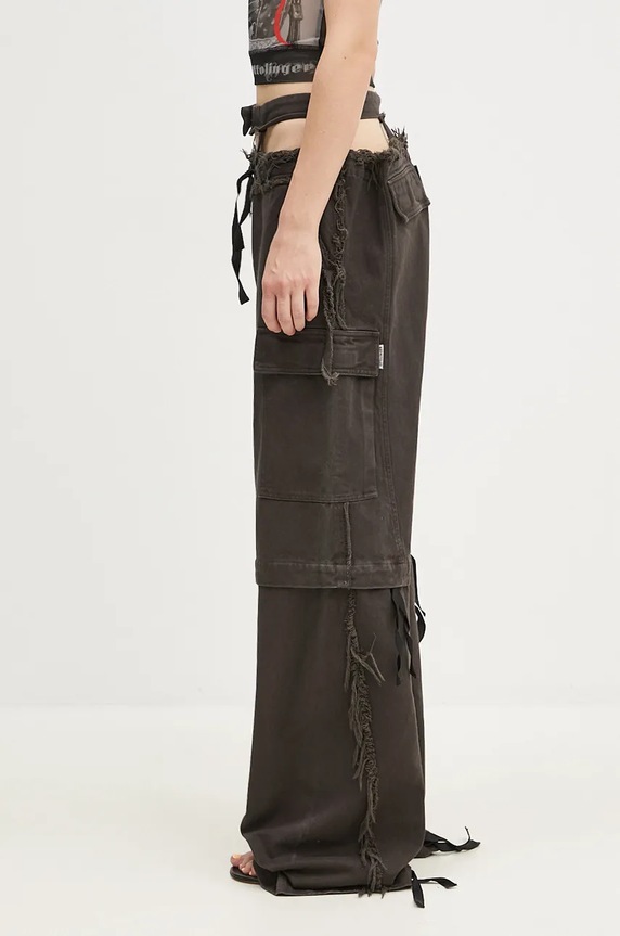 Ottolinger jeansy Baggy Cargo Pants 1060801521 brązowy AW24