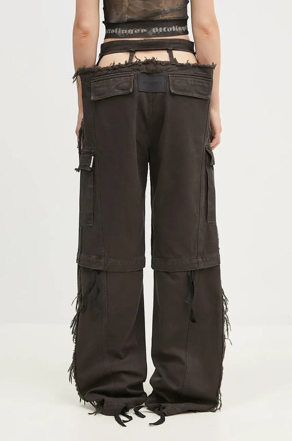 Odzież Ottolinger jeansy Baggy Cargo Pants 1060801521 brązowy
