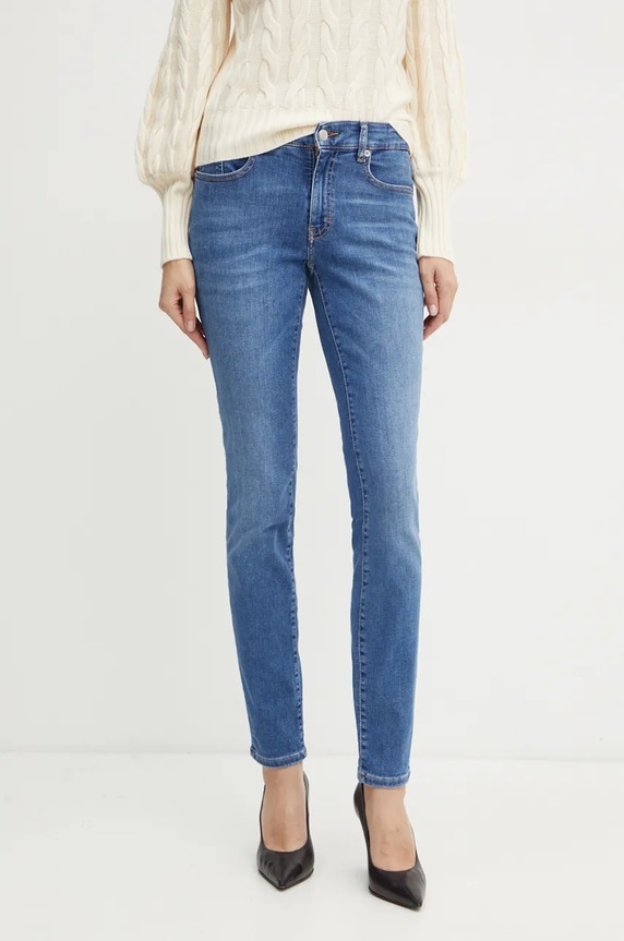 Boss Orange jeans C_JACKIE MR 4.0 Planet friendly albastru 50530691