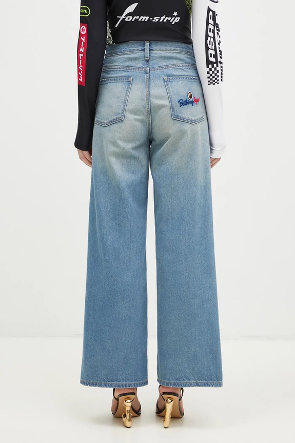 Oblečenie Rifle A Bathing Ape Stone Washed Denim 1K80250002 modrá