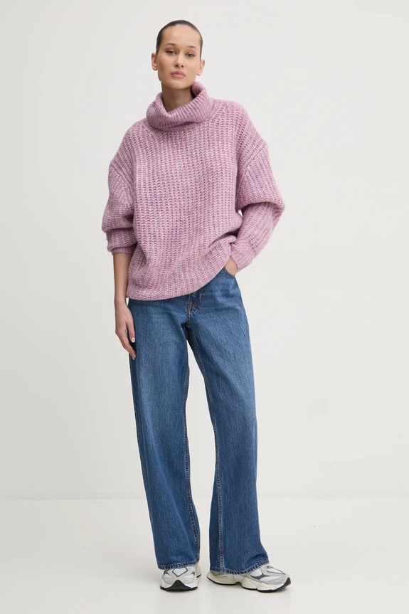 Abercrombie & Fitch jeansy KI155.4378.276 granatowy AW24
