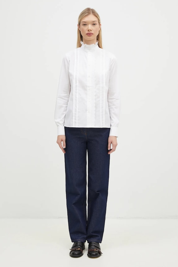 Traperice Maison Kitsuné Straight Denim NW01113WW0081 mornarsko plava