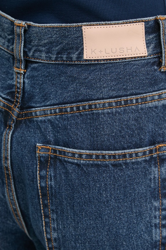 K+LUSHA jeansy KLW03003DF132KLW50 granatowy
