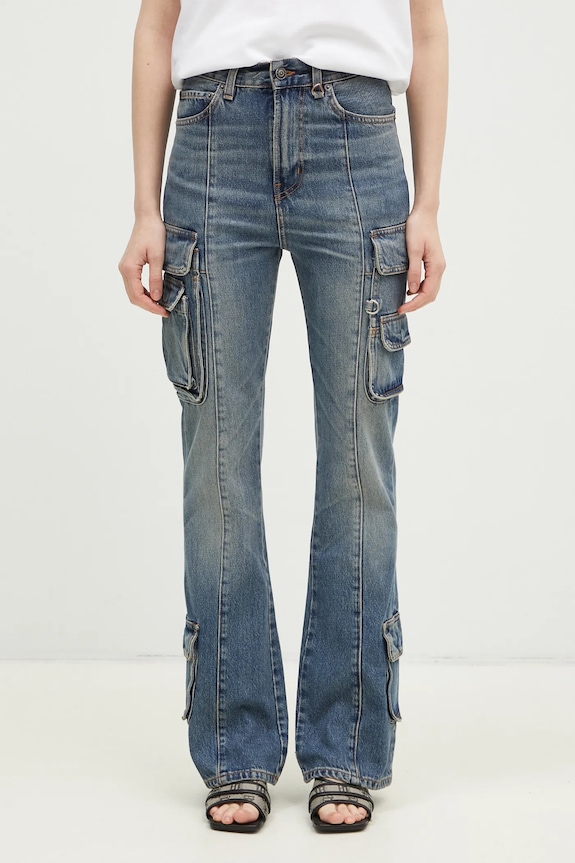 Fiorucci jeansi Multipocket Flared Jeans Planet friendly bleumarin U01FMDJE083DN01DN02