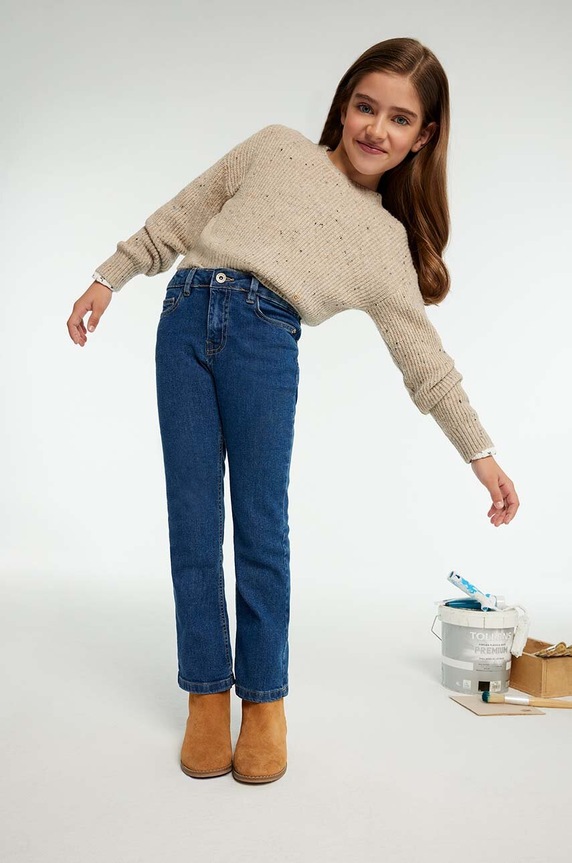 Детски дънки Mayoral długie jeans basic дънки син 557.8D.Junior.9BYH