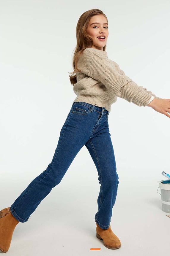 Детски дънки Mayoral długie jeans basic 557.8D.Junior.9BYH син