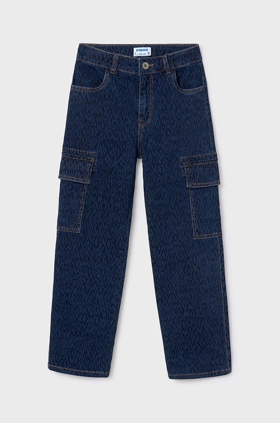 Mayoral jeansy dziecięce jeans cargo niebieski 7545.8C.Junior.9BYH