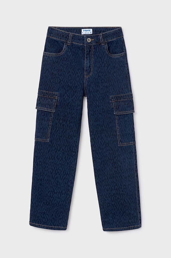 Mayoral jeansy dziecięce jeans cargo niebieski 7545.8C.Junior.9BYH