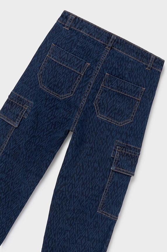 Mayoral jeansy dziecięce jeans cargo 7545.8C.Junior.9BYH niebieski AW24