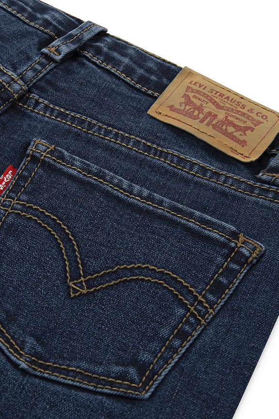 Dziewczynka Levi's jeansy dziecięce 710 SUPER SKINNY 4EL190 niebieski