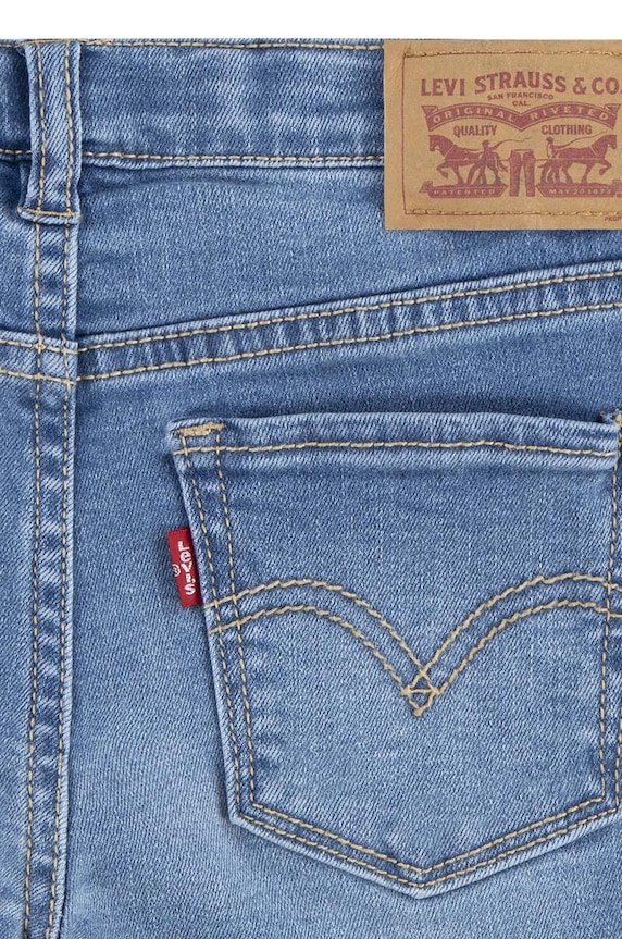 Fete Levi's jeans copii 720 HIGH RISE SUPER SKINNY 4EL191 albastru