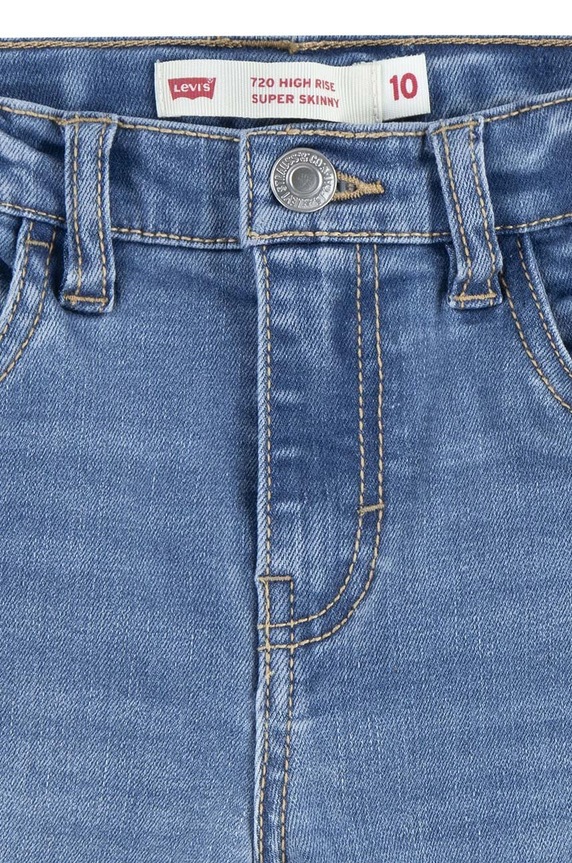 Levi's jeans copii 720 HIGH RISE SUPER SKINNY albastru 4EL191