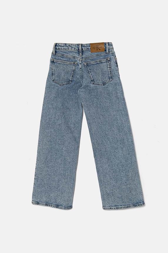 Dětské rifle Calvin Klein Jeans MR WIDE LEG RELAXED SP BL IG0IG02602.9BYH. modrá AW24