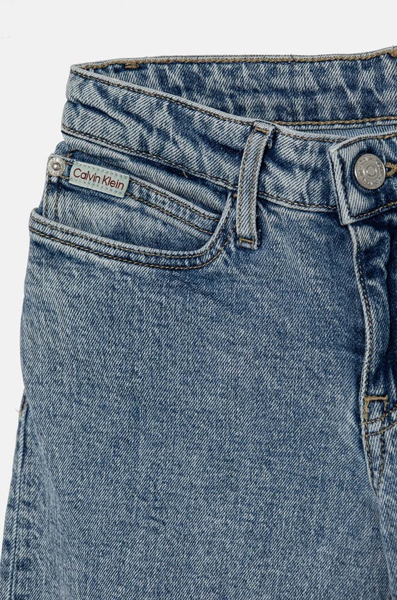 DÍVKA Dětské rifle Calvin Klein Jeans MR WIDE LEG RELAXED SP BL IG0IG02602.9BYH. modrá