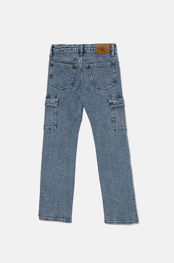 DÍVKA Dětské rifle Calvin Klein Jeans MR STRAIGHT IG0IG02698.9BYH. modrá