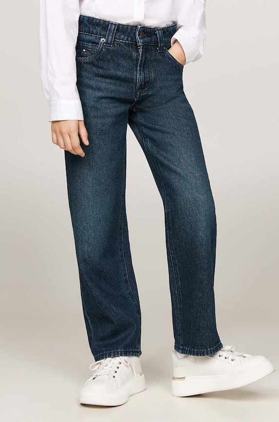Lány Tommy Hilfiger gyerek farmer GIRLFRIEND KG0KG08148.9BYH. sötétkék