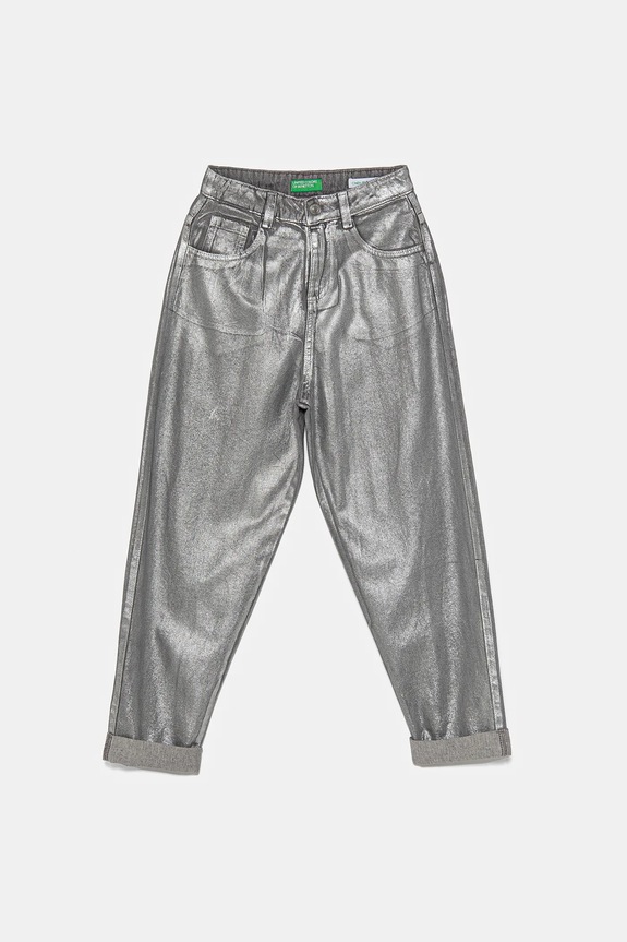 Dětské rifle United Colors of Benetton džíny šedá 48UHCE03M.G.Seasonal