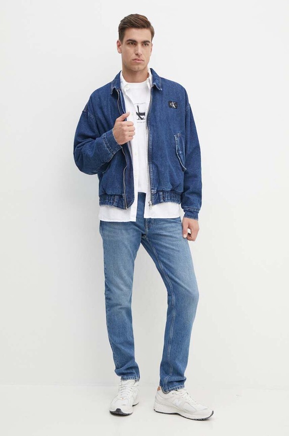 Calvin Klein Jeans jeansy J30J325726 niebieski AW24
