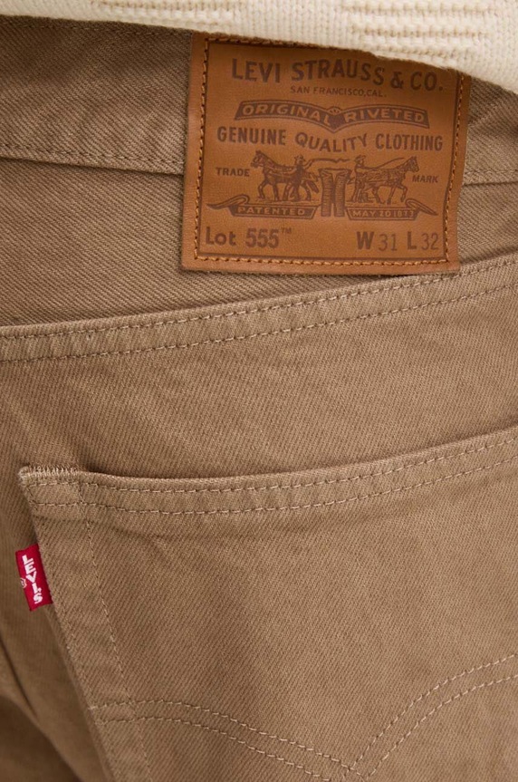 Levi's jeansi 555™ RELAXED STRAIGHT bej 000LO