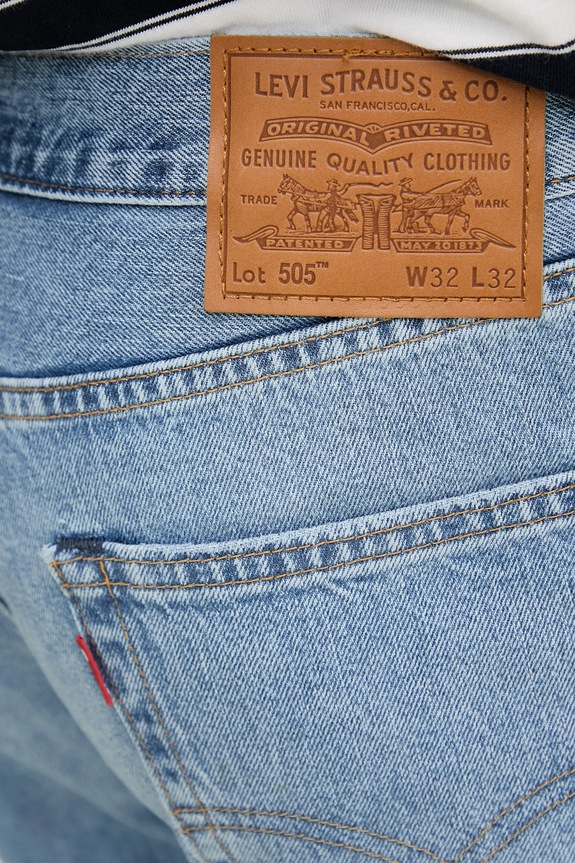 Τζιν παντελόνι Levi's 505 REGULAR FIT μπλε 00505