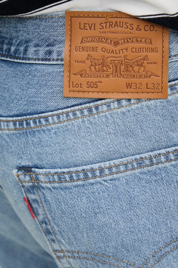Τζιν παντελόνι Levi's 505 REGULAR FIT μπλε 00505