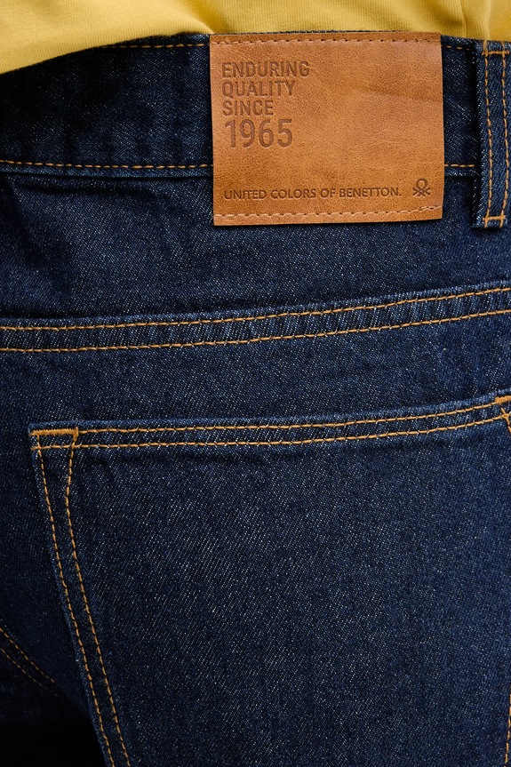 United Colors of Benetton дънки straight мъжки тъмносин 4IPC57B88