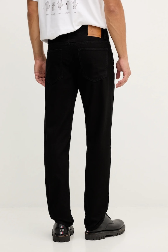 Îmbrăcăminte United Colors of Benetton blugi straight bărbați 4IPC57B88 negru