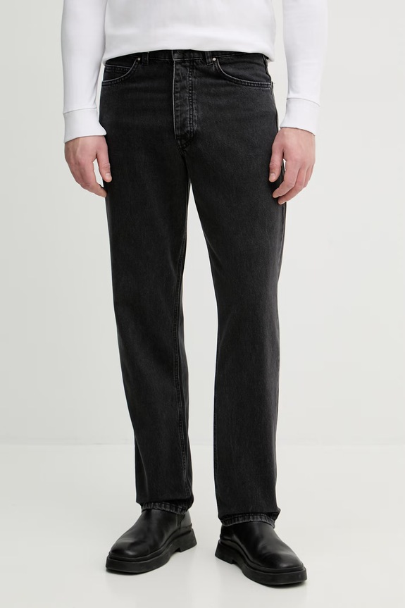 United Colors of Benetton jeansy straight męskie czarny 4VKEUE01D
