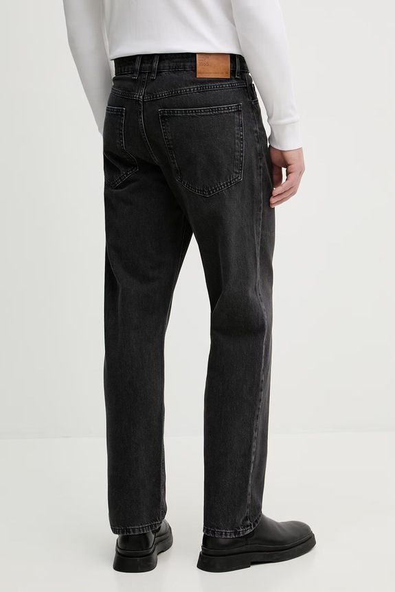 Odzież United Colors of Benetton jeansy straight męskie 4VKEUE01D czarny