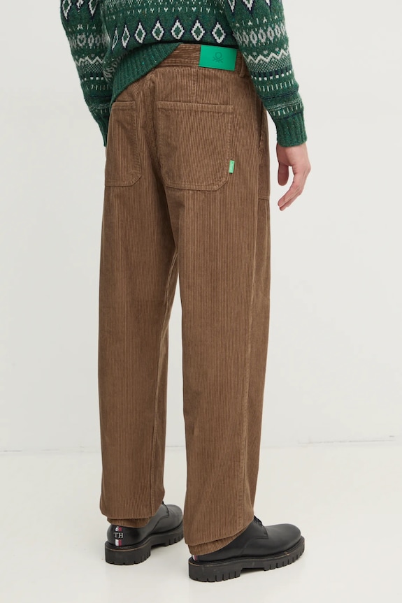 Îmbrăcăminte United Colors of Benetton pantaloni 4FYHUF03S maro