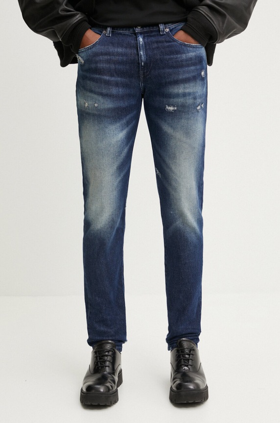 Diesel jeansy 2019 D-STRUKT granatowy A03558.09J56