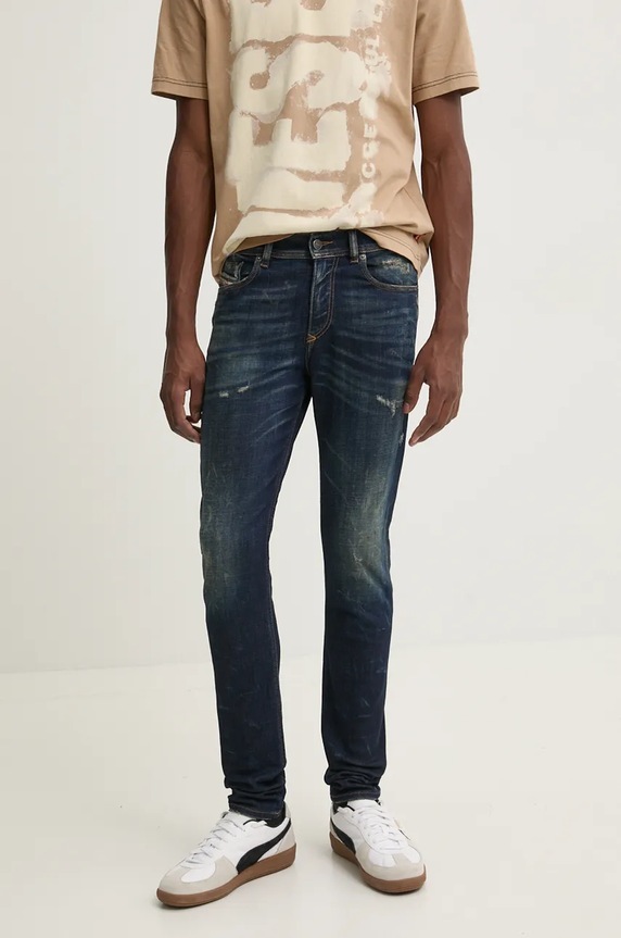 Diesel jeansy 1979 SLEENKER granatowy A03594.09J26