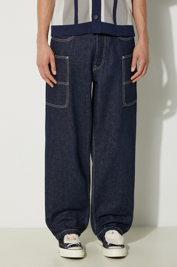 Kenzo jeans Cargo Monkey Fit Jeans blue FE65DP4086A1.DM