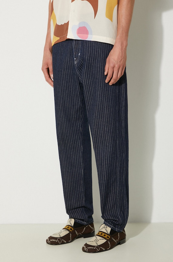 Traperice Kenzo Tapered Fit Jeans mornarsko plava FE65DP4186F1.DM